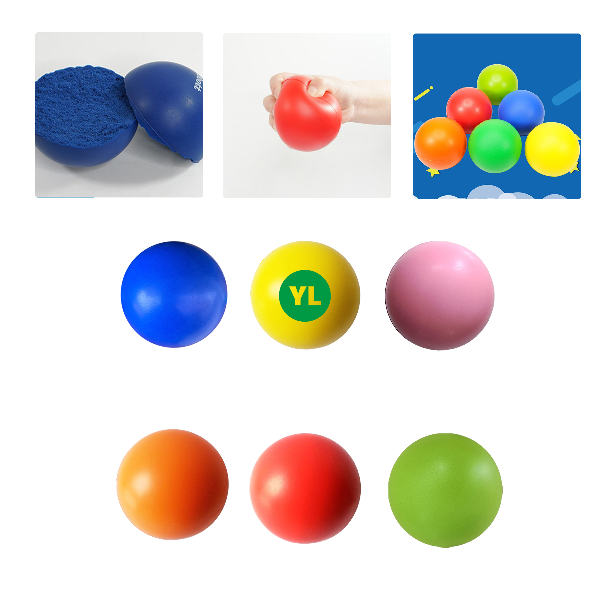 MOQ50 Custom PU Foam Stress Relief Ball 1