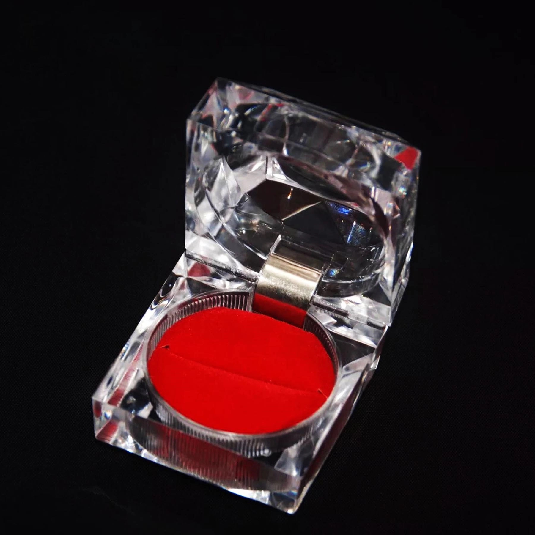 Transparent Ring Boxes Jewelry Storage 2