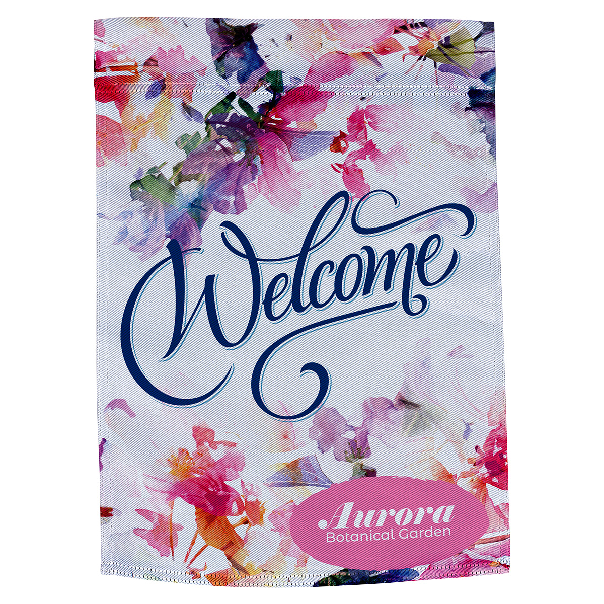 Polyester Poplin Garden Flag 17" x 12" 220GSM-Full Color on one side 4