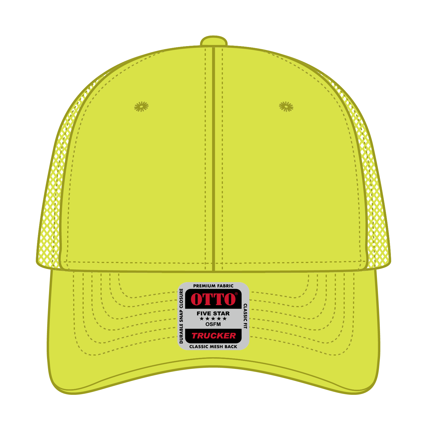 OTTO CAP® 6 Panel Low Profile Mesh Back Trucker Hat 259