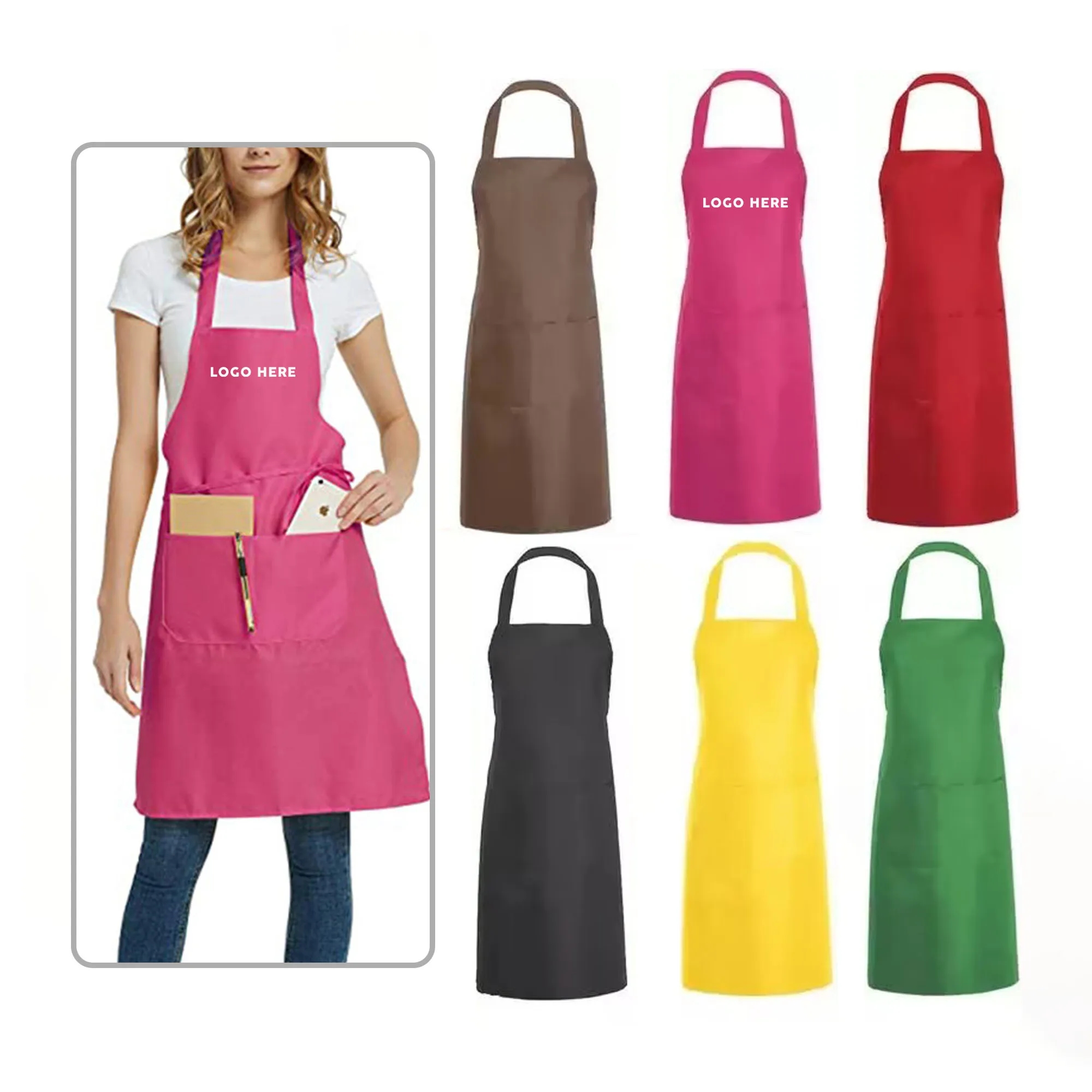 Kitchen Apron With Pocket 8