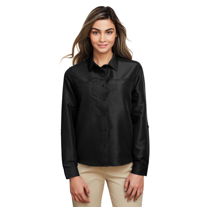 Harriton Ladies' Key West Long-Sleeve Performance Staff Shirt 14