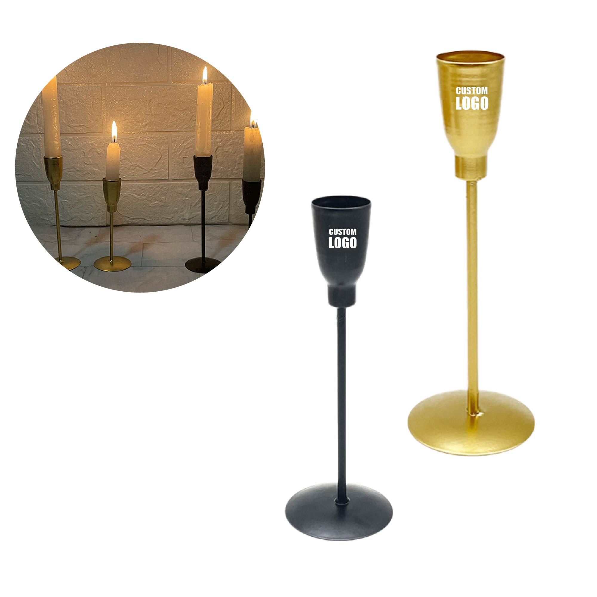 MOQ 10 pcs Iron Candle Holder 2