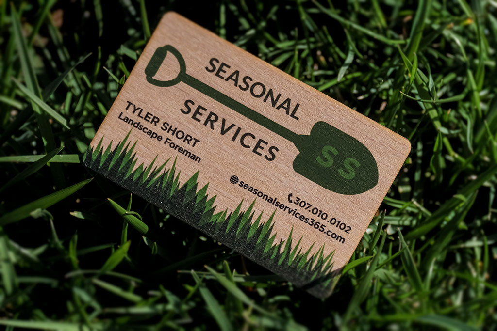 Beech Wood Business Cards 10