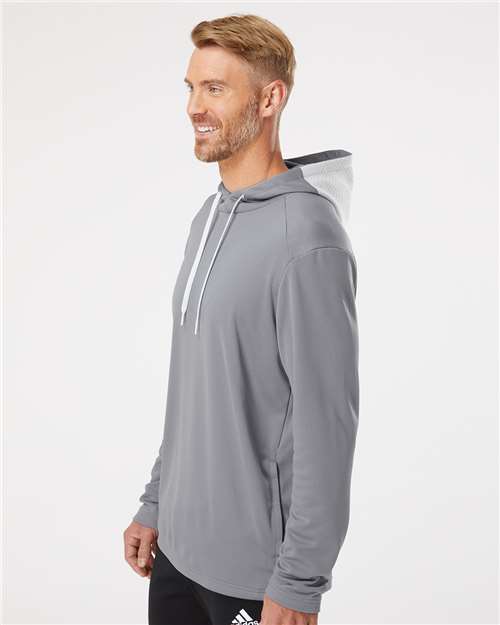 Men's Textured Mixed Media Midweight Hooded Sweatshirt - A530, custom hoodie or sweatshirt with logo imprint 18
