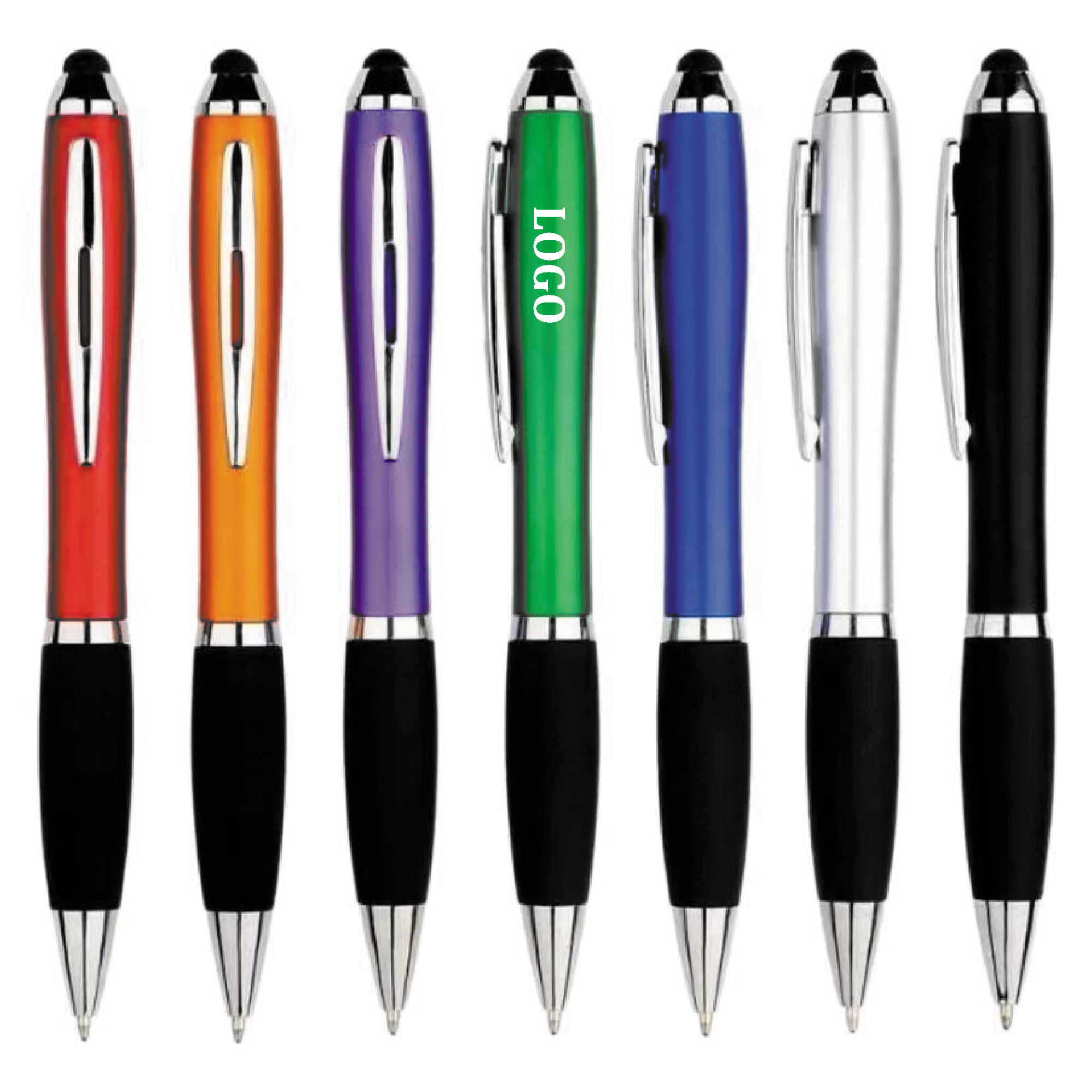 Factory Custom Logo Gift Promotional Business Ball Pens with Soft Rubber 11