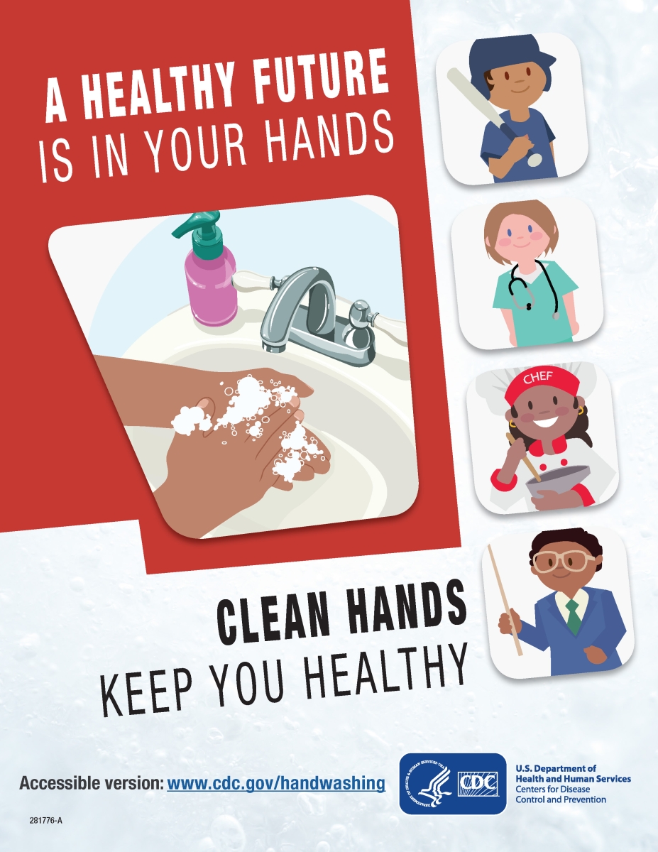CDC Approved Stock Posters | Hand washing series (11x17) 15