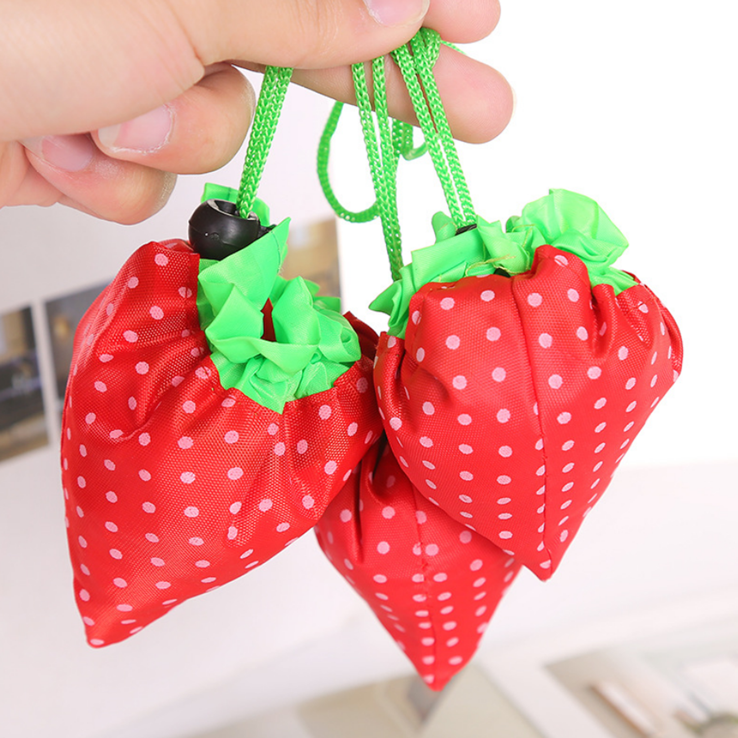 Foldable Strawberry Tote Bag 1