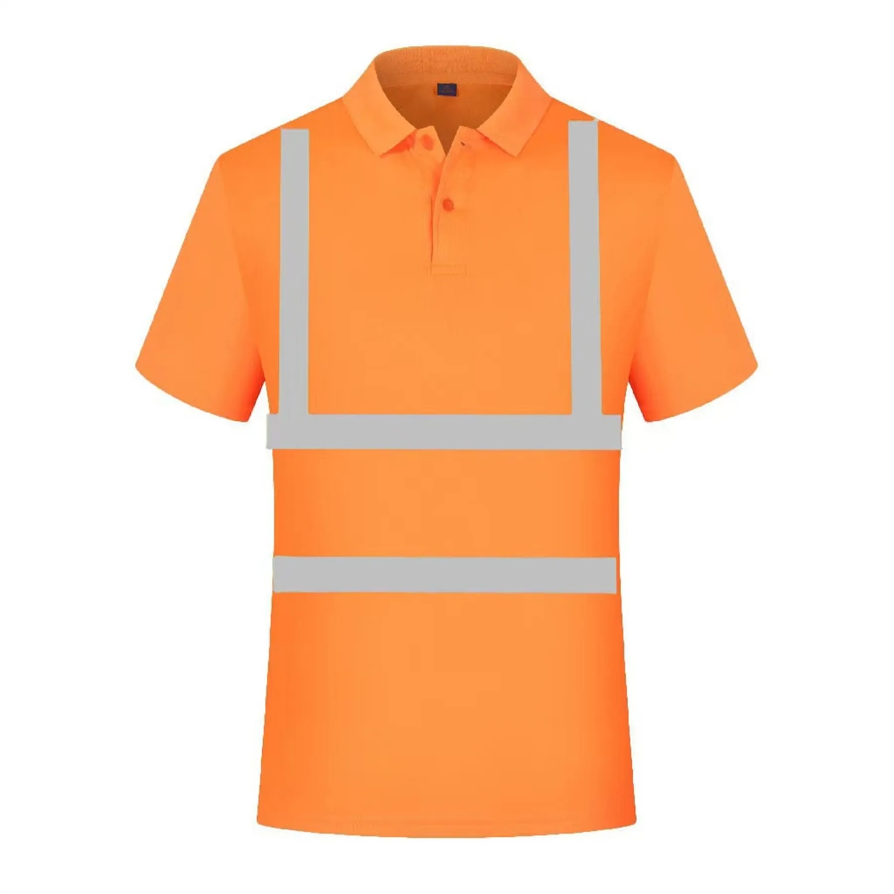 High Visibility Reflective Construction Safety Polo T Shirt 4