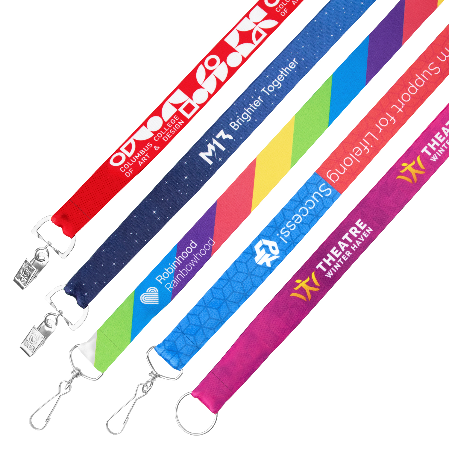 1" Dye Sublimated Lanyard - 3 Day Rush Production 1