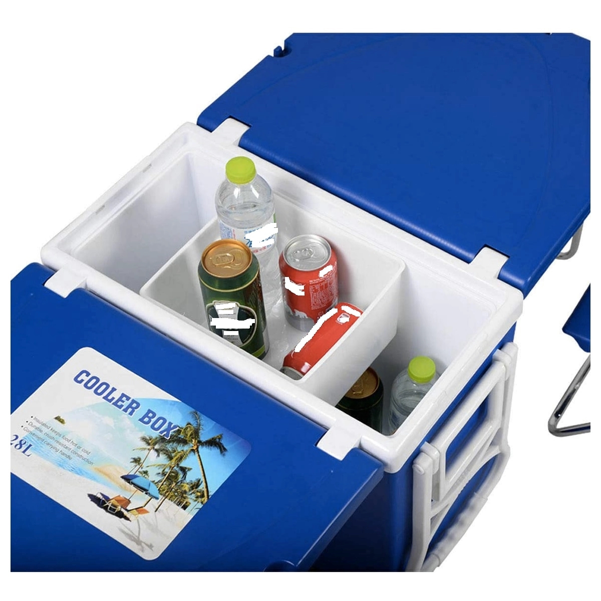 Multi Function Outdoor Picnic Camping Roller Cooler 4
