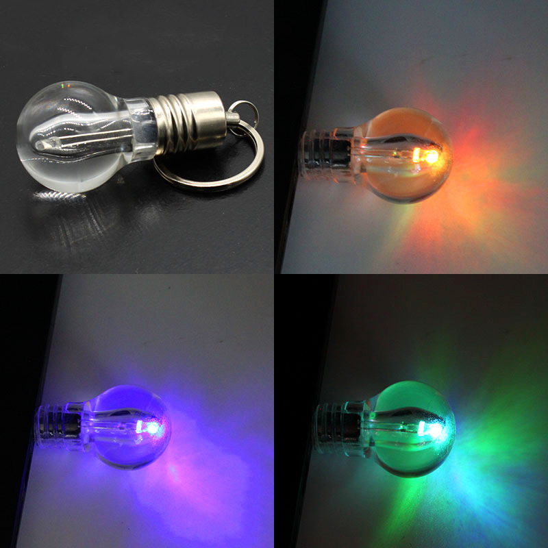 Customized 4GB Light Bulb USB Drives w/Keychain 6