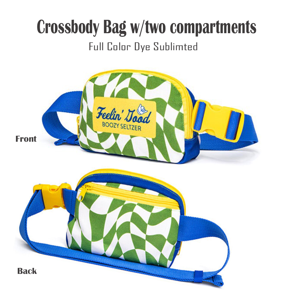 Eco-Friendly and Fully Customizal Recycled Canvas Crossbody Bag 4