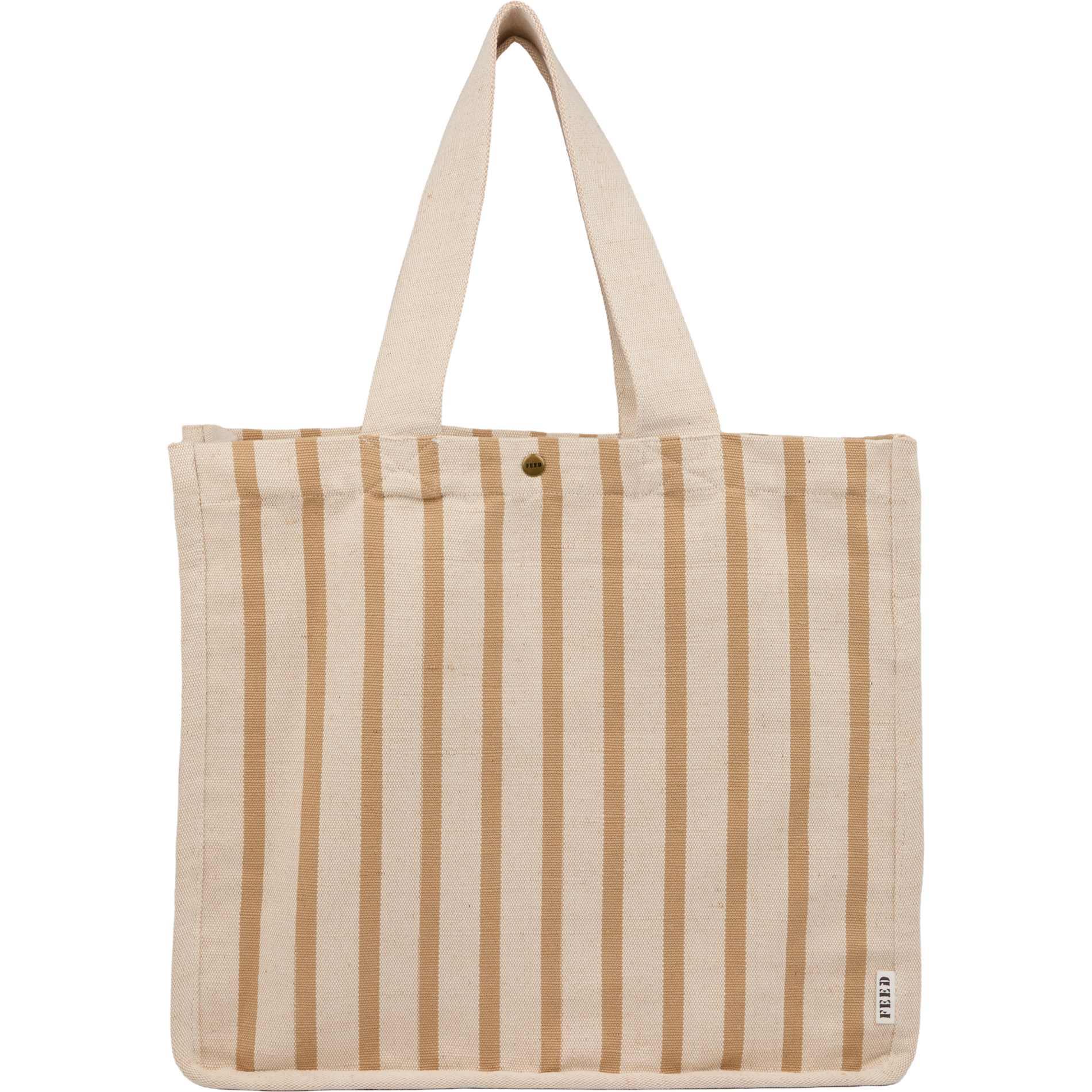 FEED Cotton and Jute Striped Tote 8