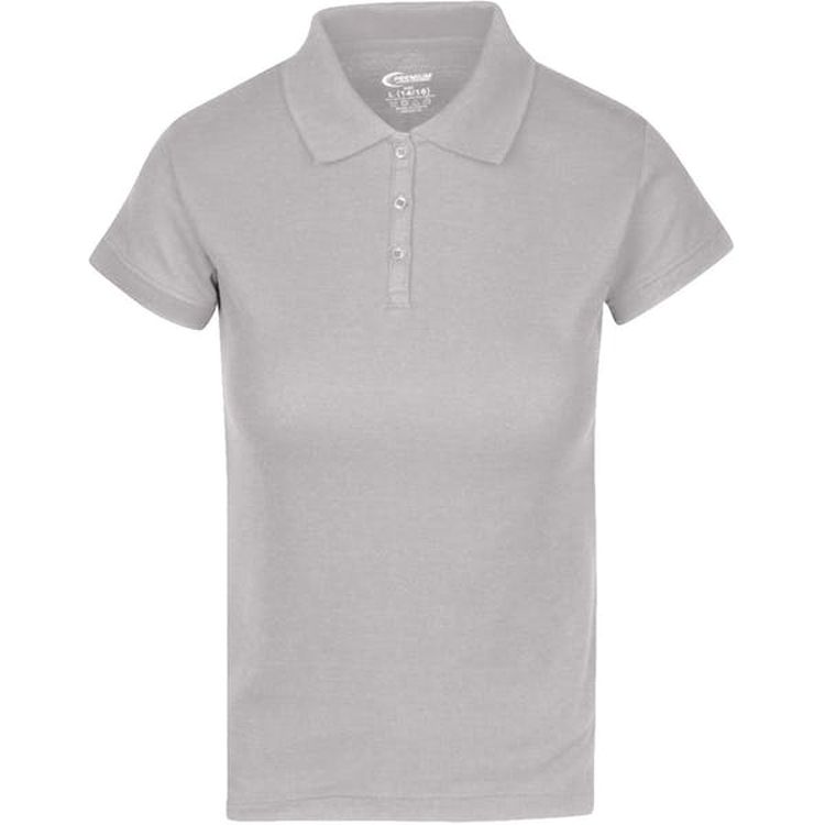 Juniors' Polo Uniform Shirts - Gray Size Small 1