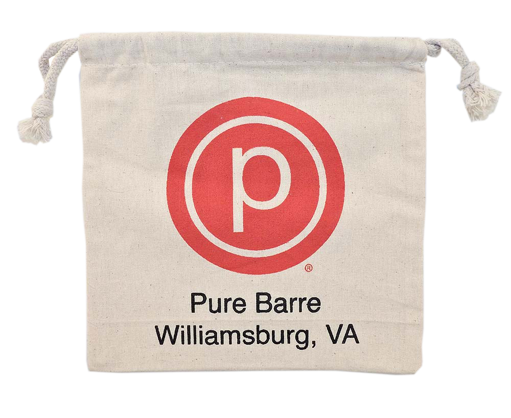Weedy 100% Natural Cotton Drawstring Bag 8x8" 2