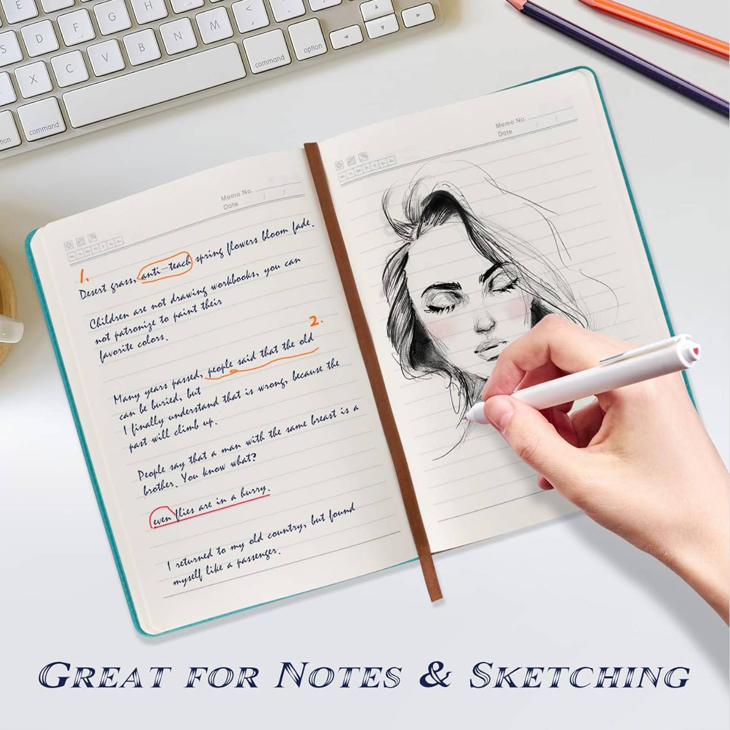 A5 Vertical Stripe Business Notebook 3