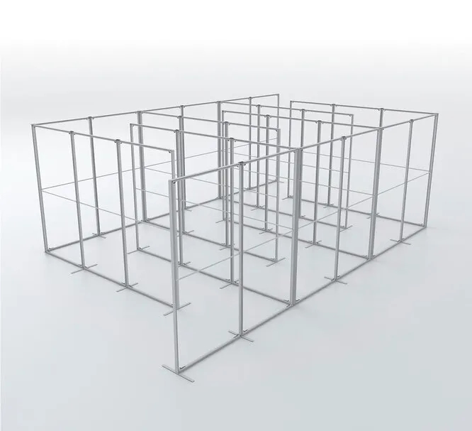 SEG Portable S Shape Queuing Panel (12ft x 6ft) 4