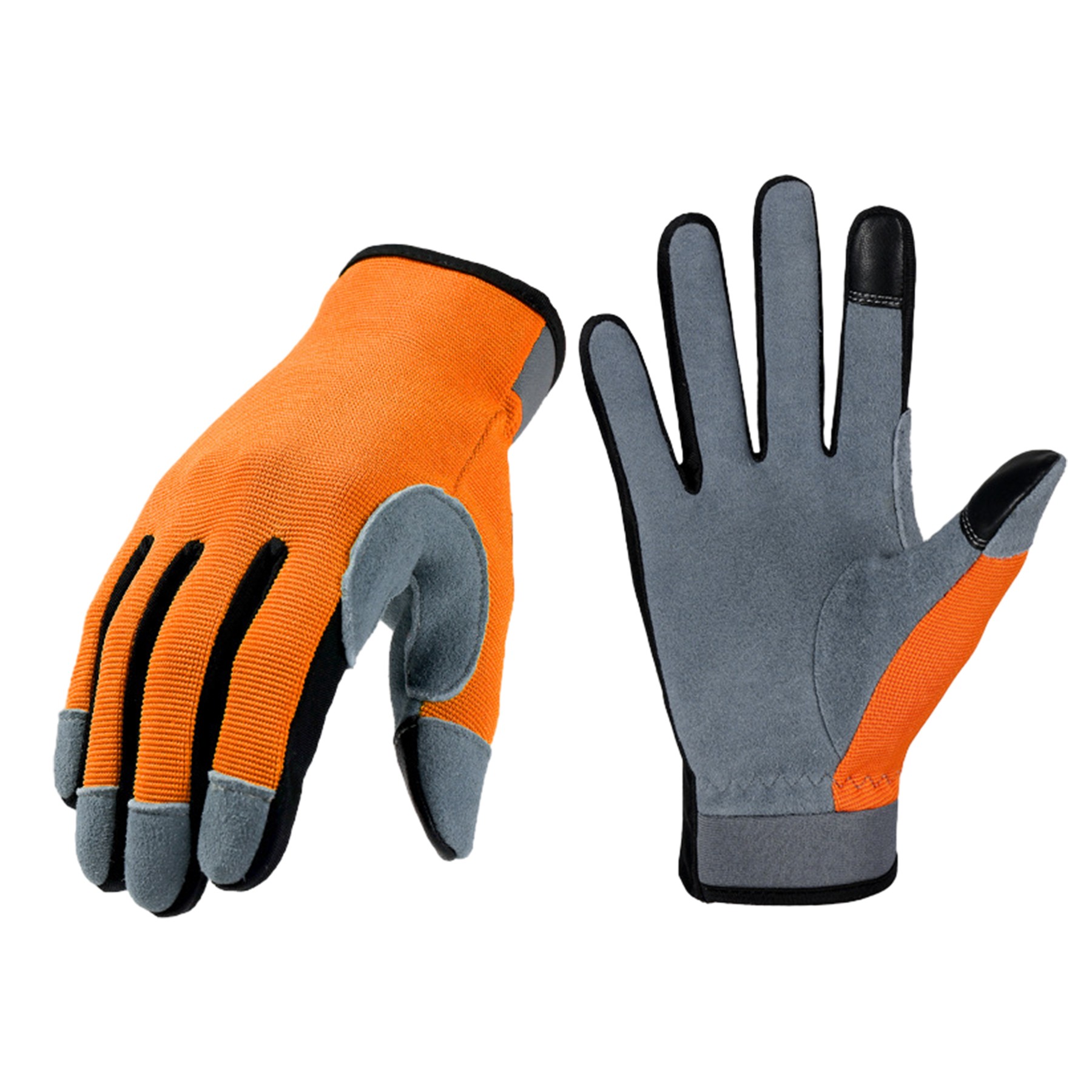 Touchscreen Leather Gardening Gloves 3