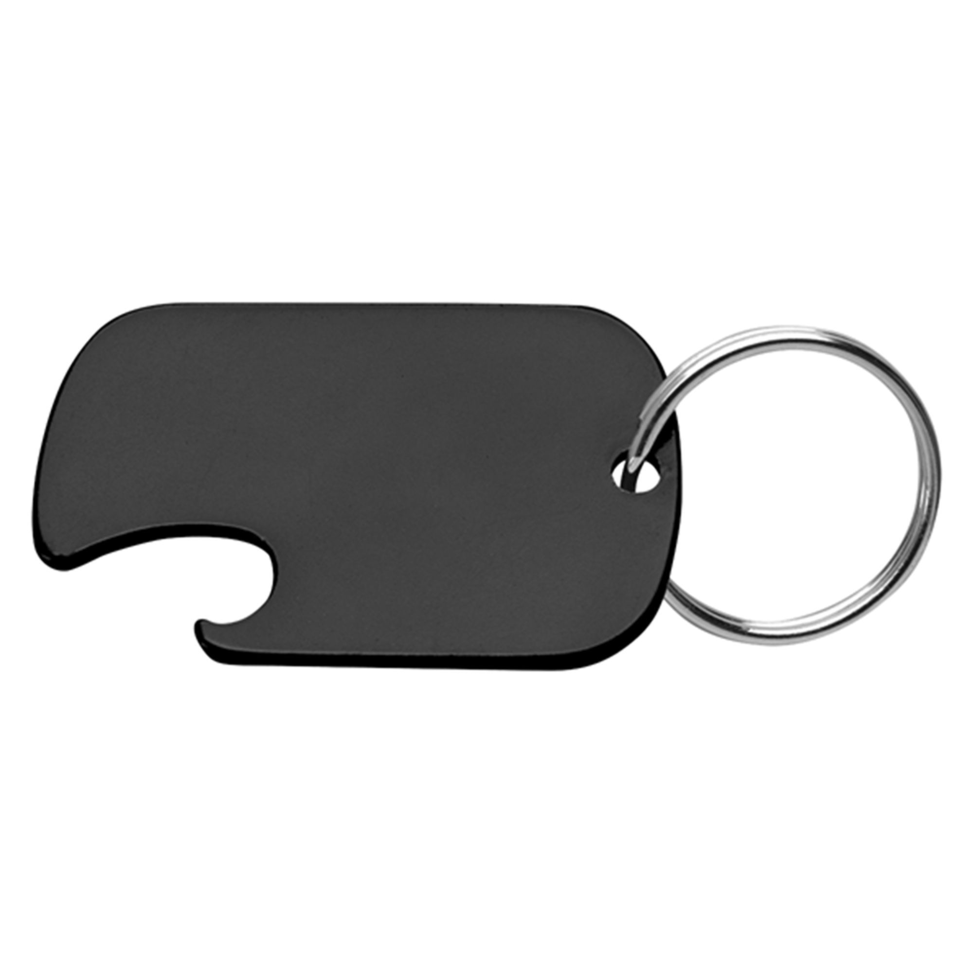 Dog Tag-Shaped Bottle Opener w/Key Ring 2