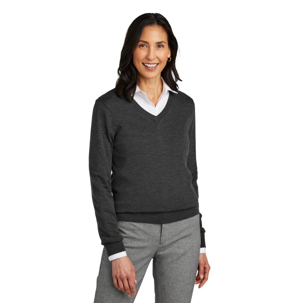 Brooks Brothers (R) Women's Washable Merino V-Neck Sweater 3