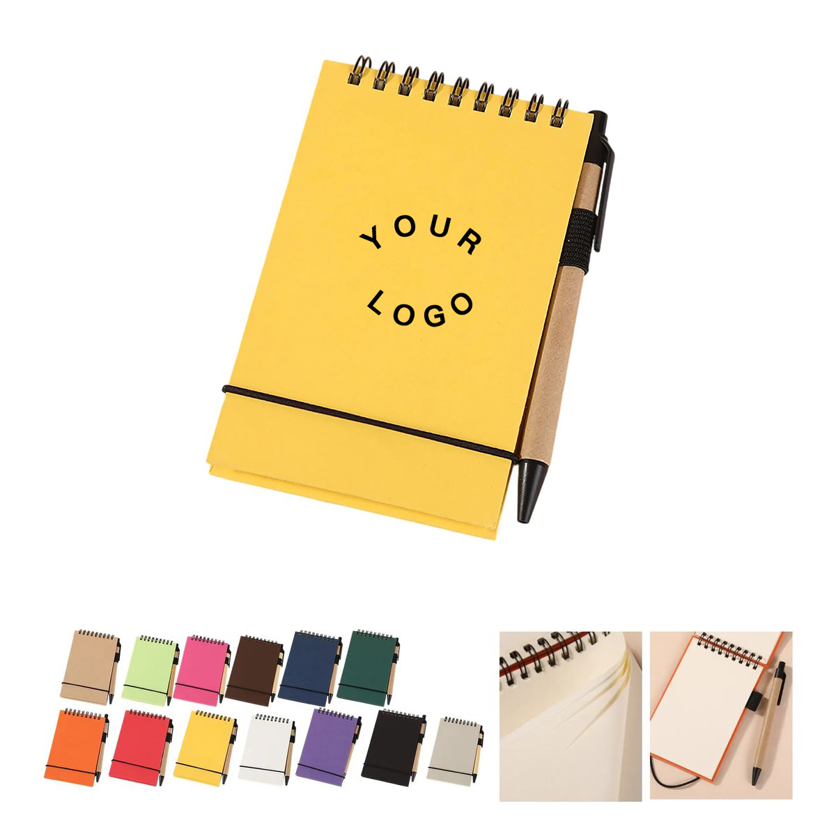 Compact Journal with Pen Loop and Closure Band 3