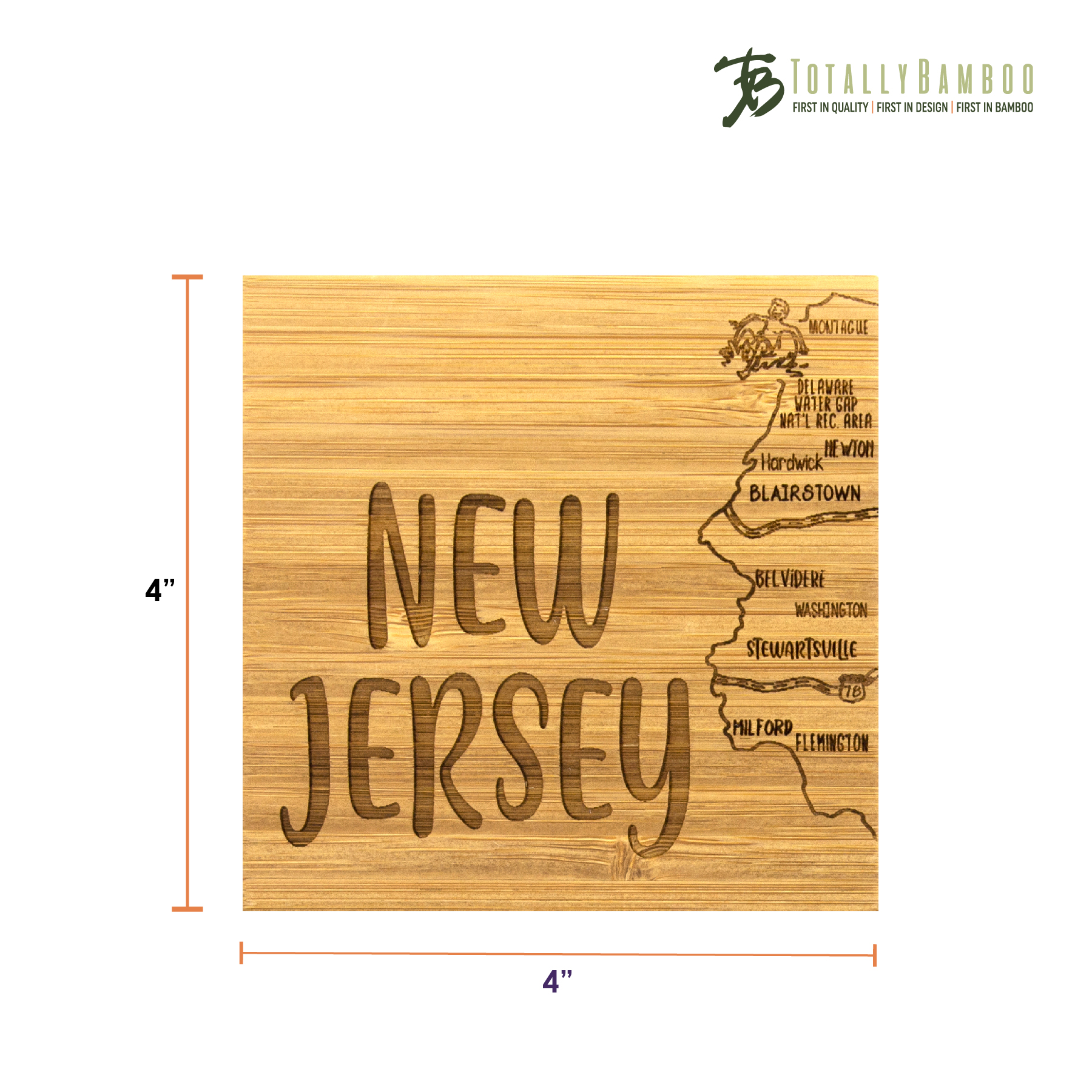New Jersey Puzzle Coaster Set 3