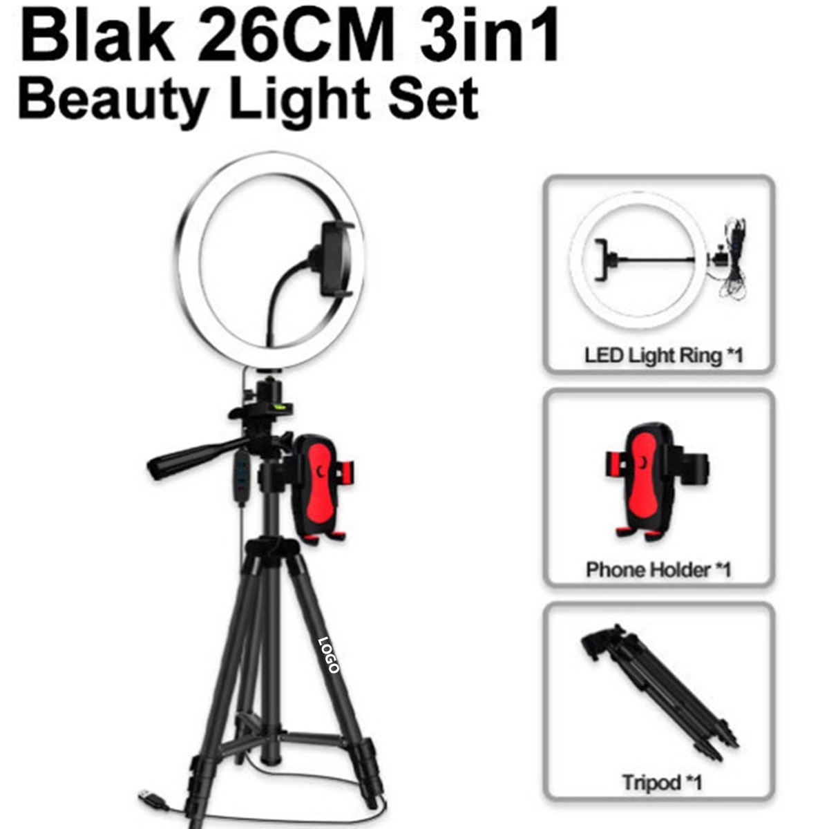 10-Inch LED Selfie Ring Light With Tripod Stand 2