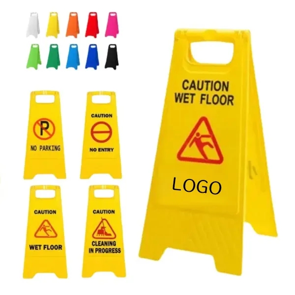 Safety Warning Sign with High Visibility Caution Marker 2