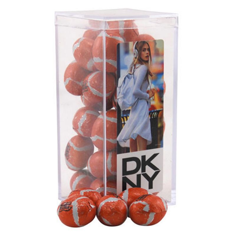 Acrylic Box with Chocolate Footballs 1