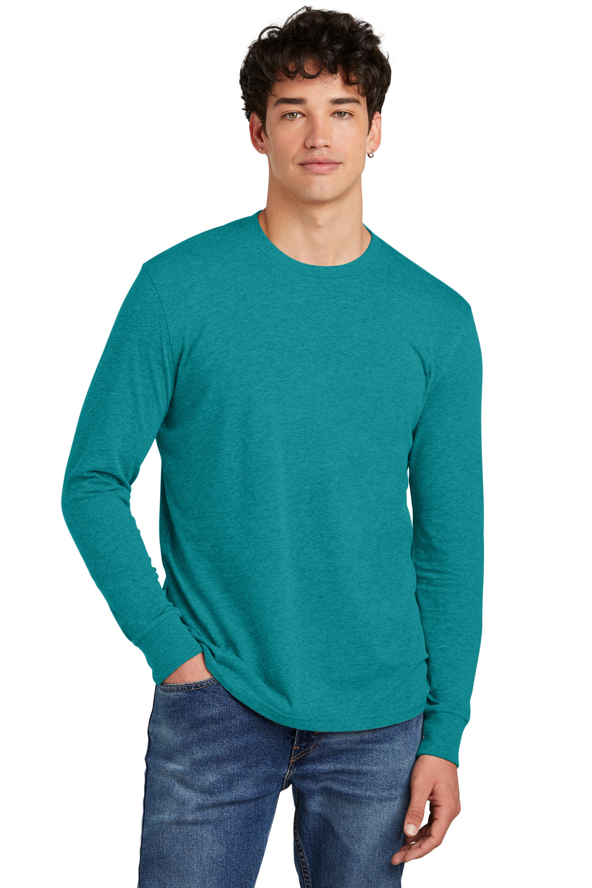 District Perfect Blend CVC Long Sleeve Tee DT109 27