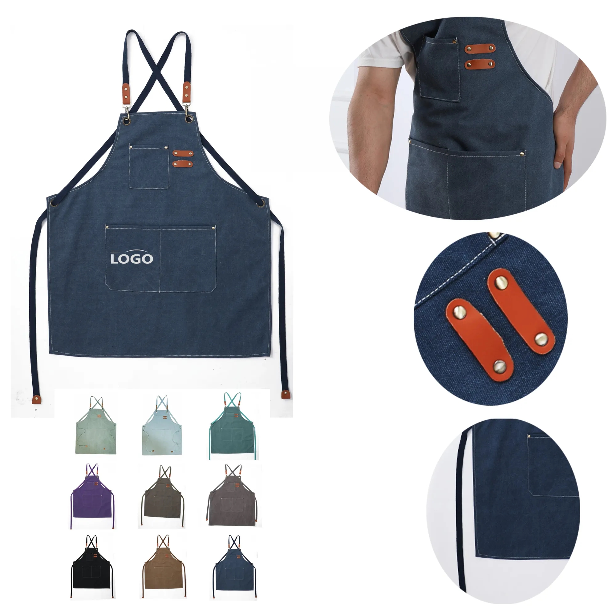 Chef Aprons With Large Pockets 4