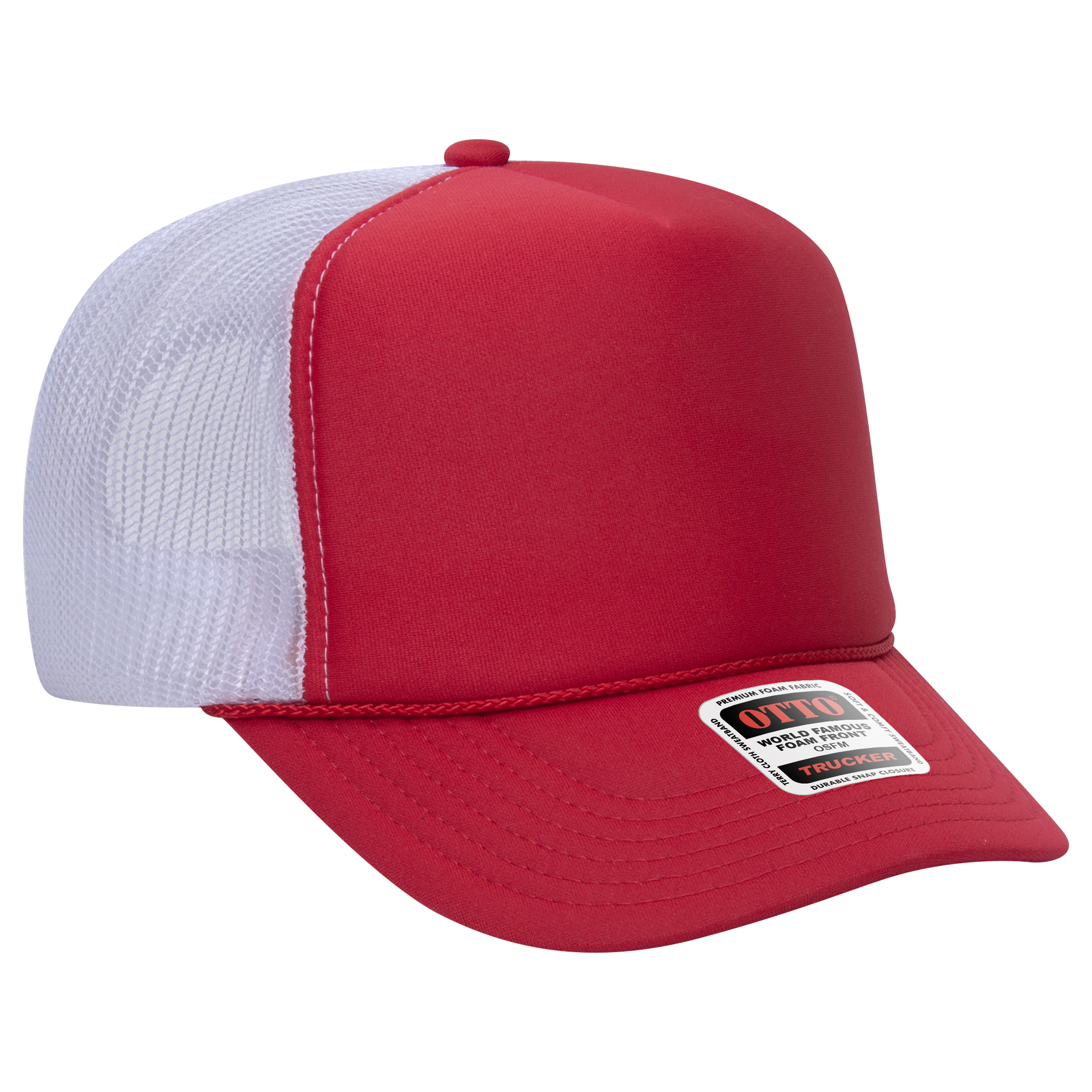 OTTO CAP® 5 Panel High Crown Mesh Back Trucker Hat 282