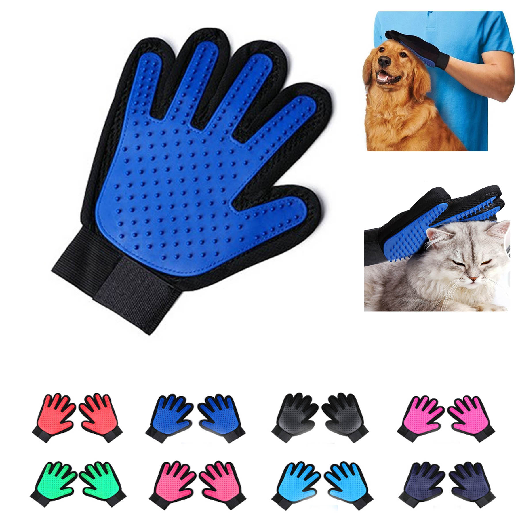 Pet Grooming Massage Gloves 2