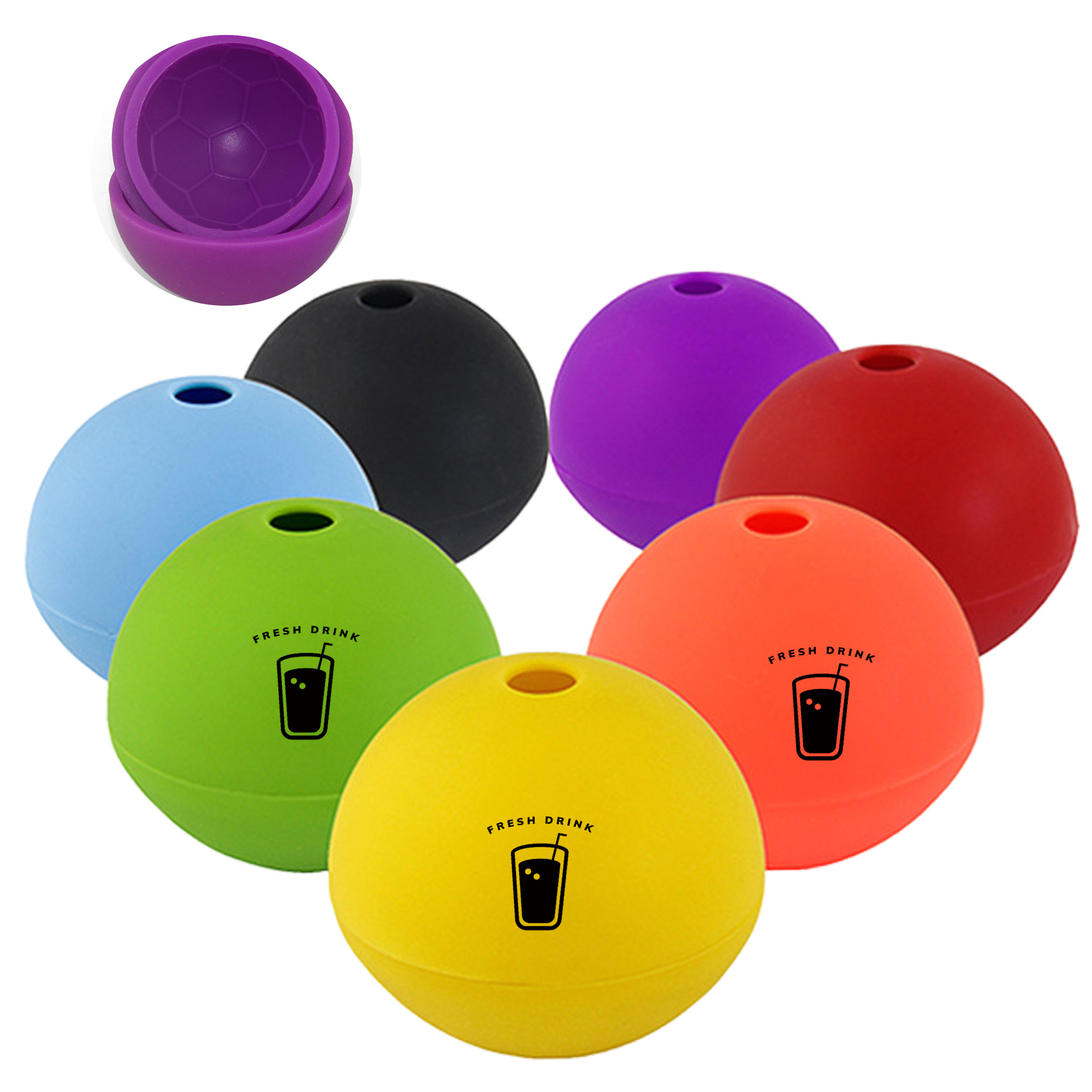 MOQ 50 Silicone Ice Hockey Puck Mold for Ice Cubes 2