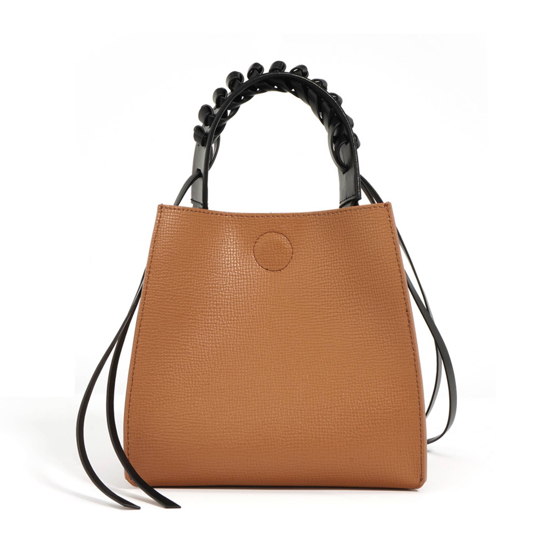 Genuine Leather Vintage hand-held cross-body tote bag 1