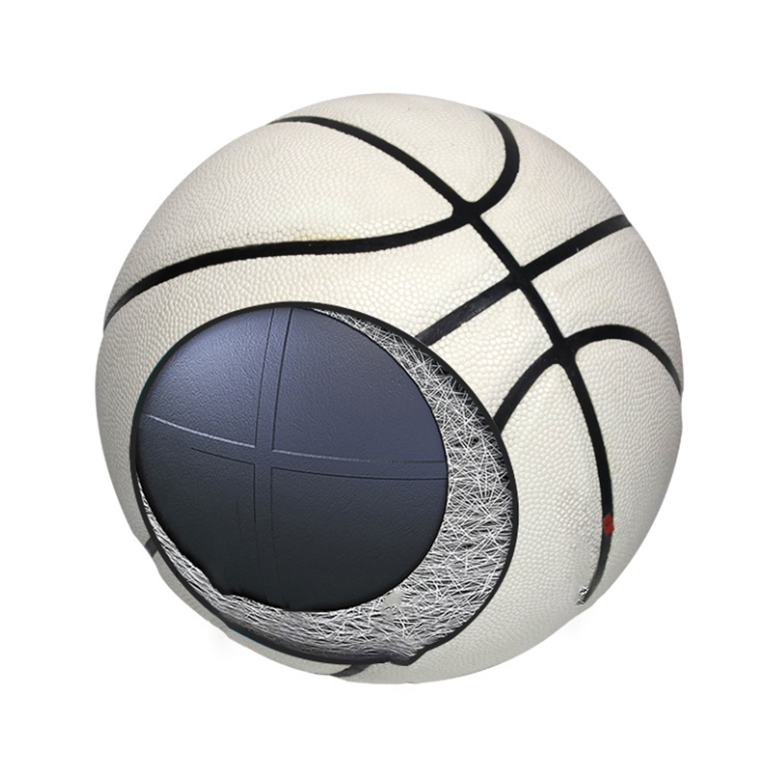 Reflective PU Skin Color Children's Training Basketball 9