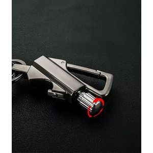 Metal Keychain With Fire Starter 2