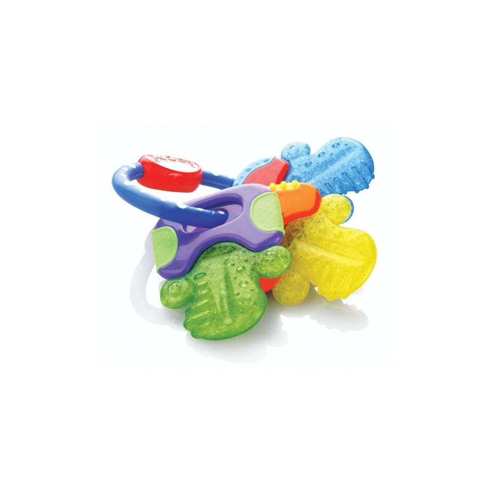 Nuby Soothing IcyBite Key Ring Teethers - Multi-Texture 3M+ 2