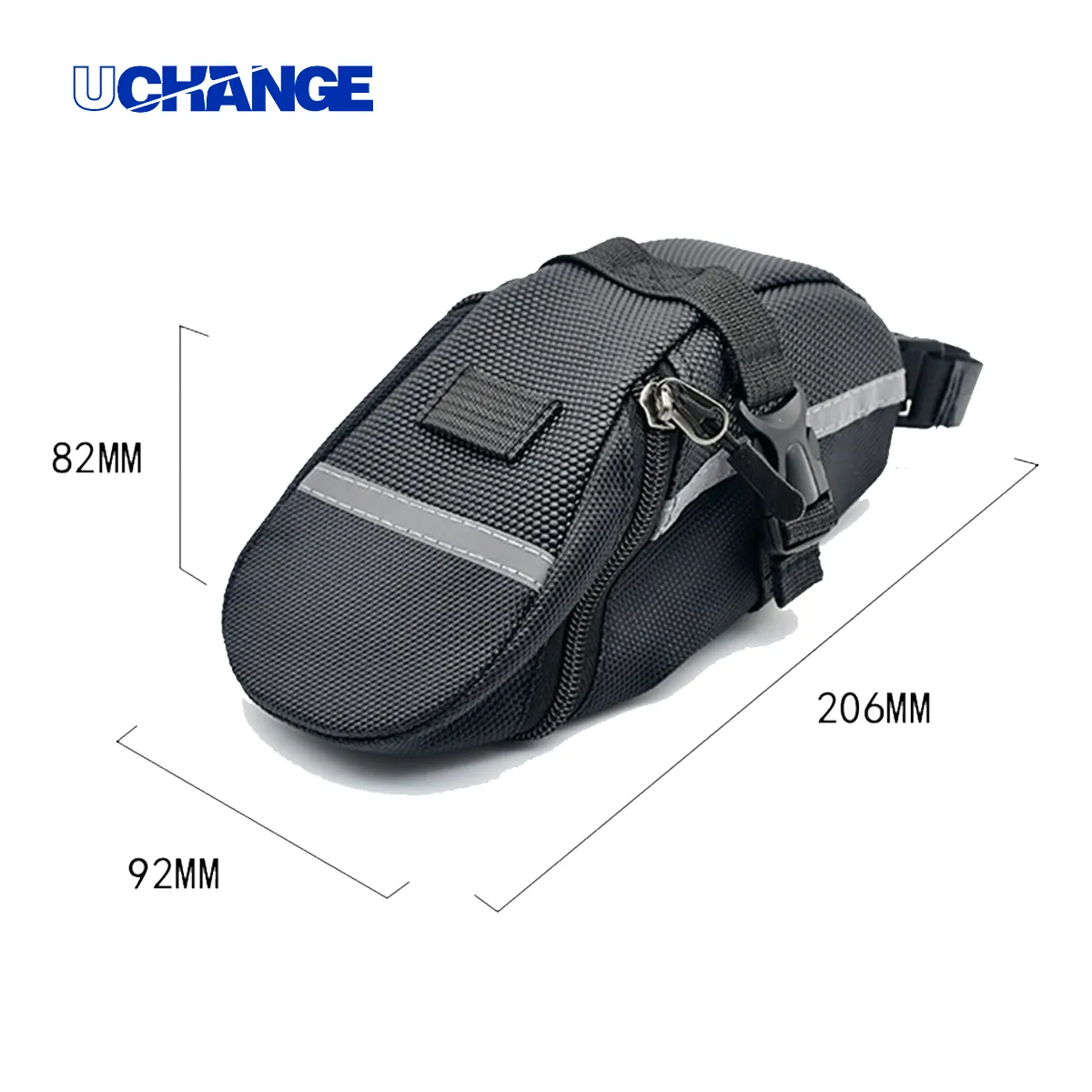 Reflective Nylon Bike Saddle Bag Under-Seat Storage 5