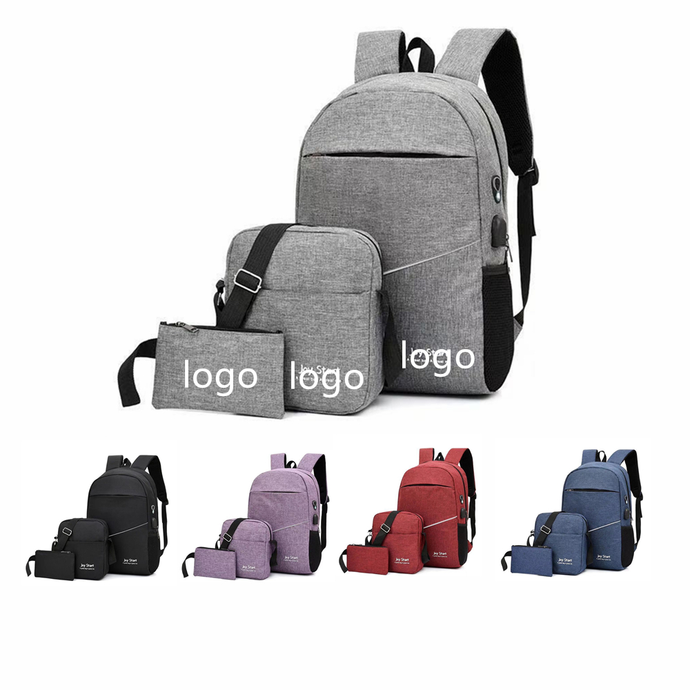 15.6 " Laptop Customized Light Reflecting Backpack with USB Charging Port 2