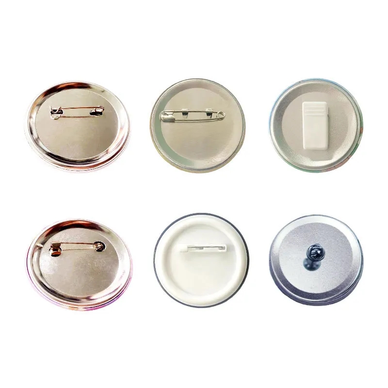 Tinplate Round Button With Safety Pins 1