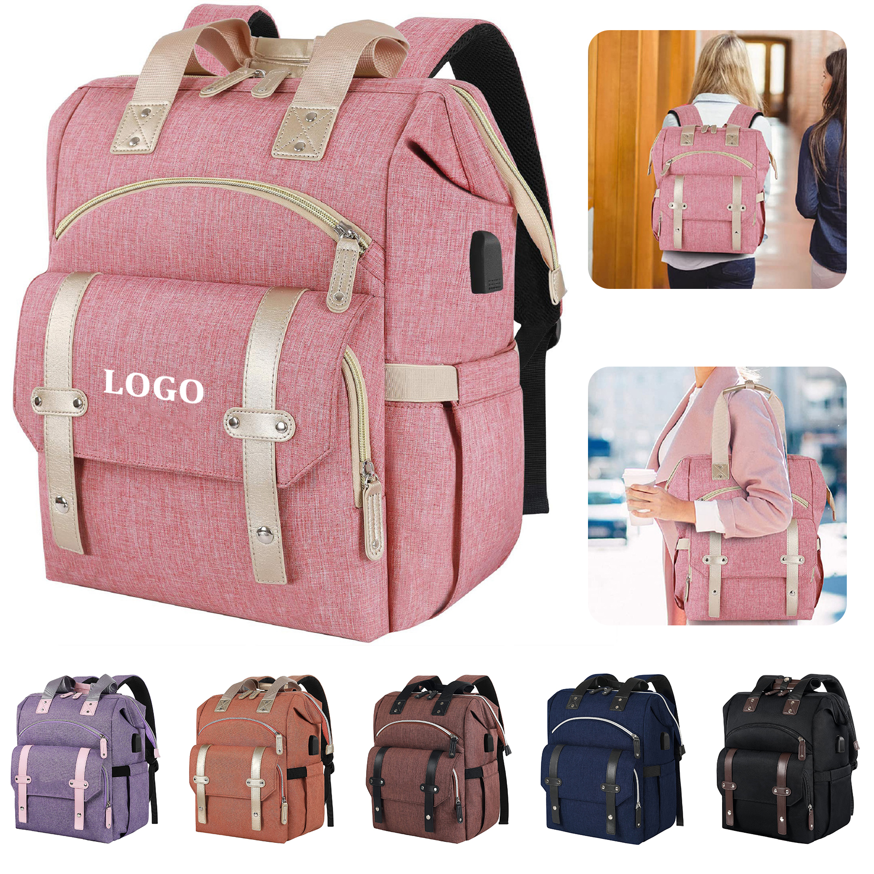 Large Capacity Mommy Backpack 7