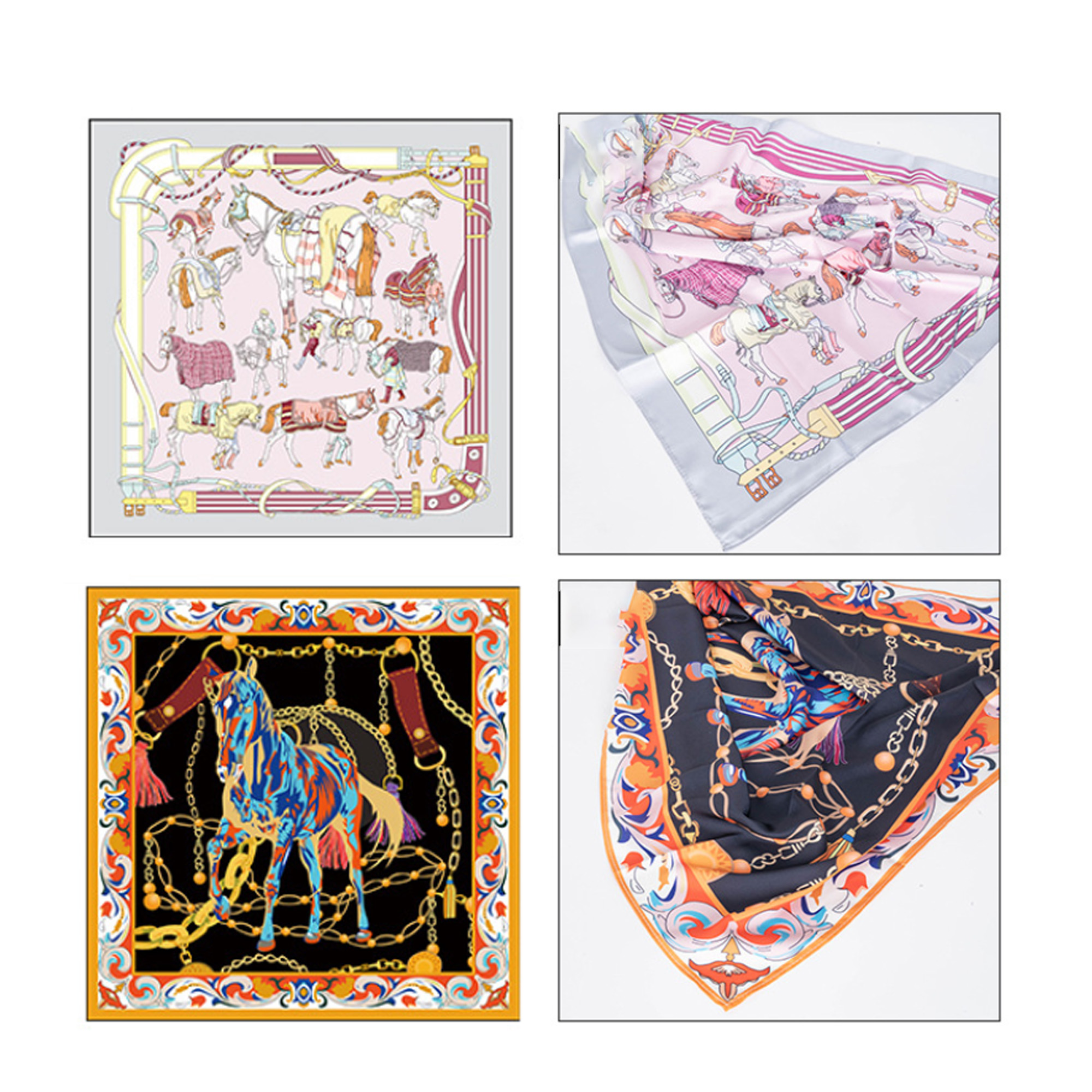 Custom Print Comfort Silk Scarf 2