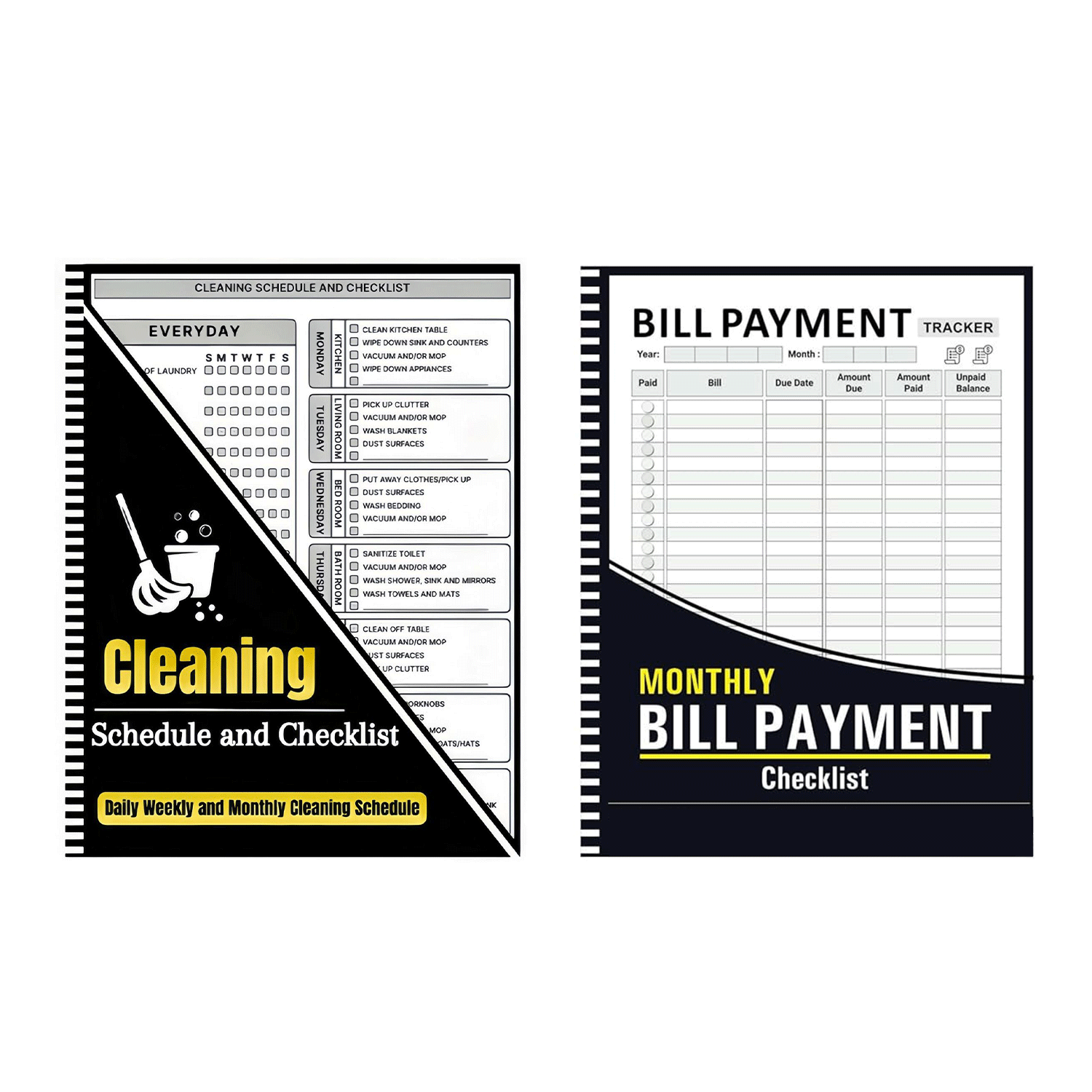 12 Month financial Monthly Money Book Bill Tracker Notebook 1