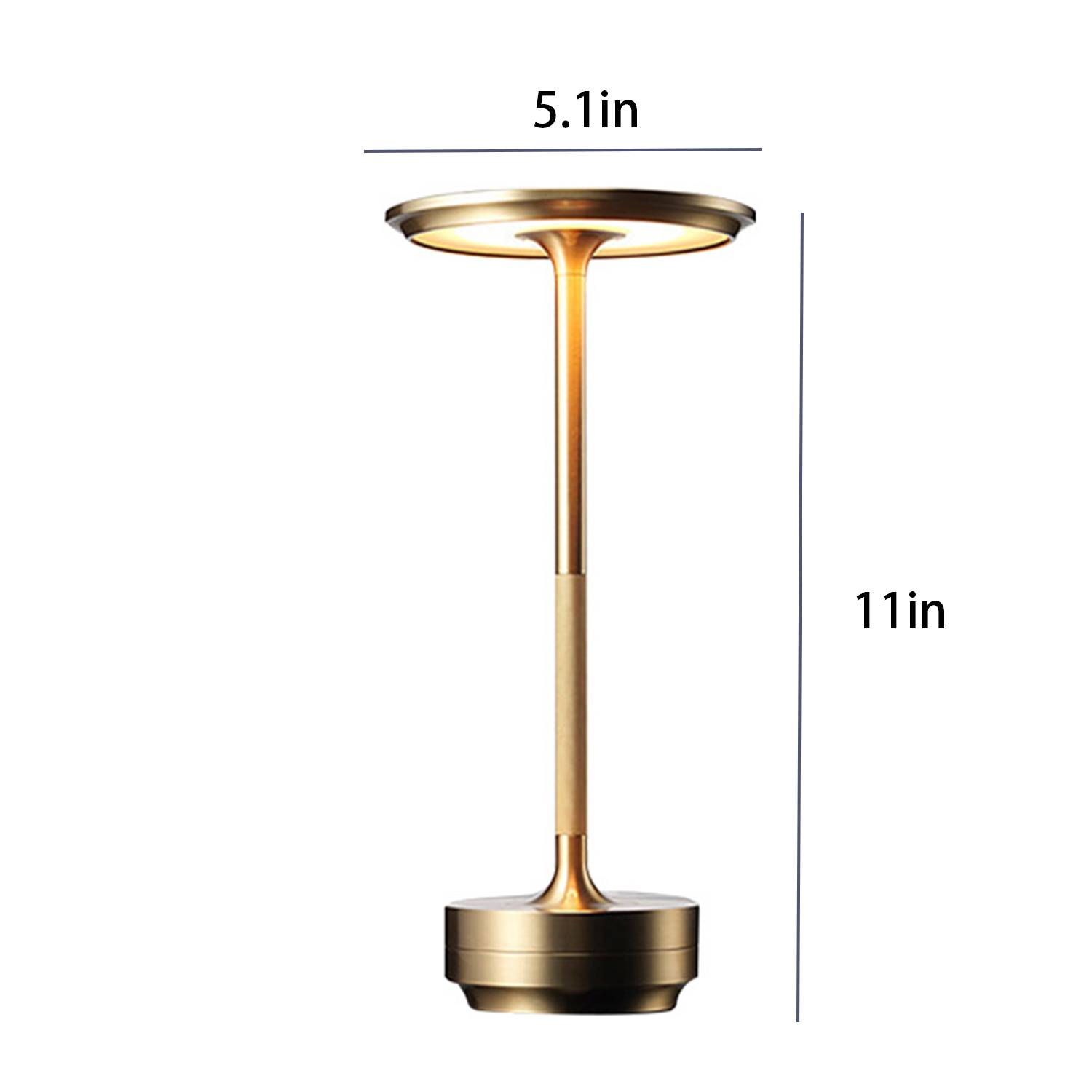 Metal Night Light Vintage Rechargeable 3