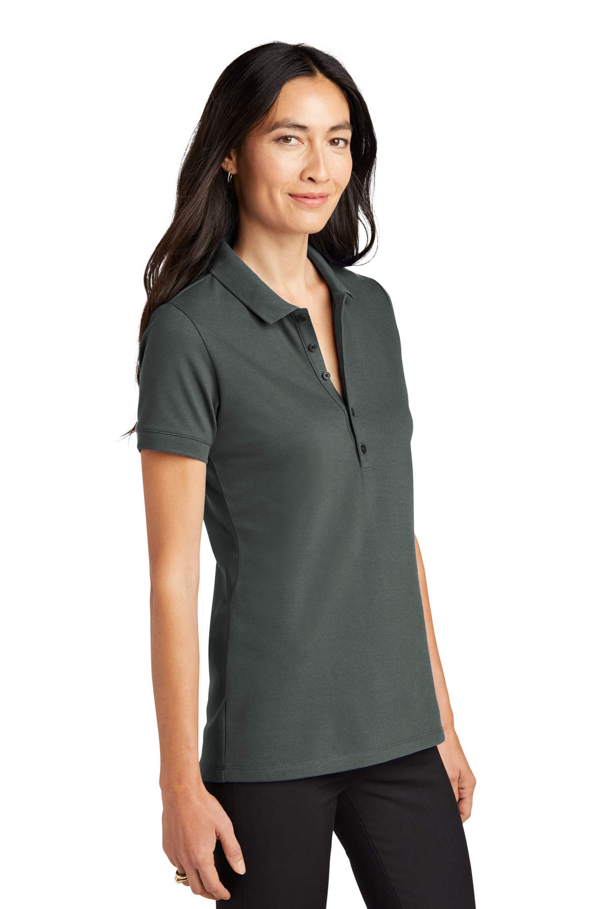 Mercer+Mettle Women's Stretch Heavyweight Pique Polo MM1001 12