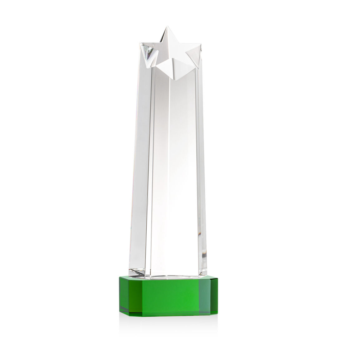 Delaware Star VividPrint™ Award on Base - Green 7
