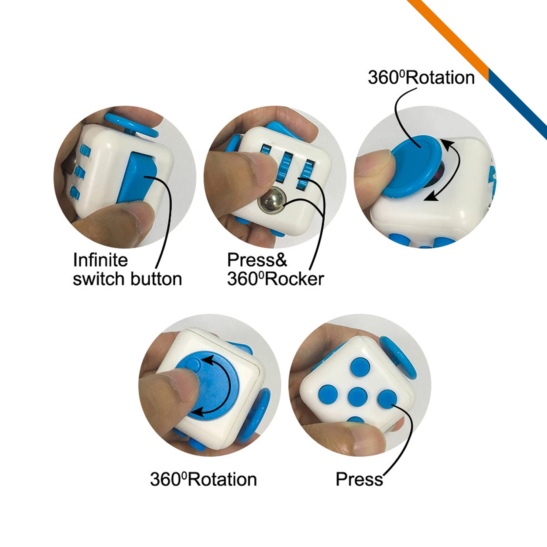 Agate Decompression Fidget Cube 15