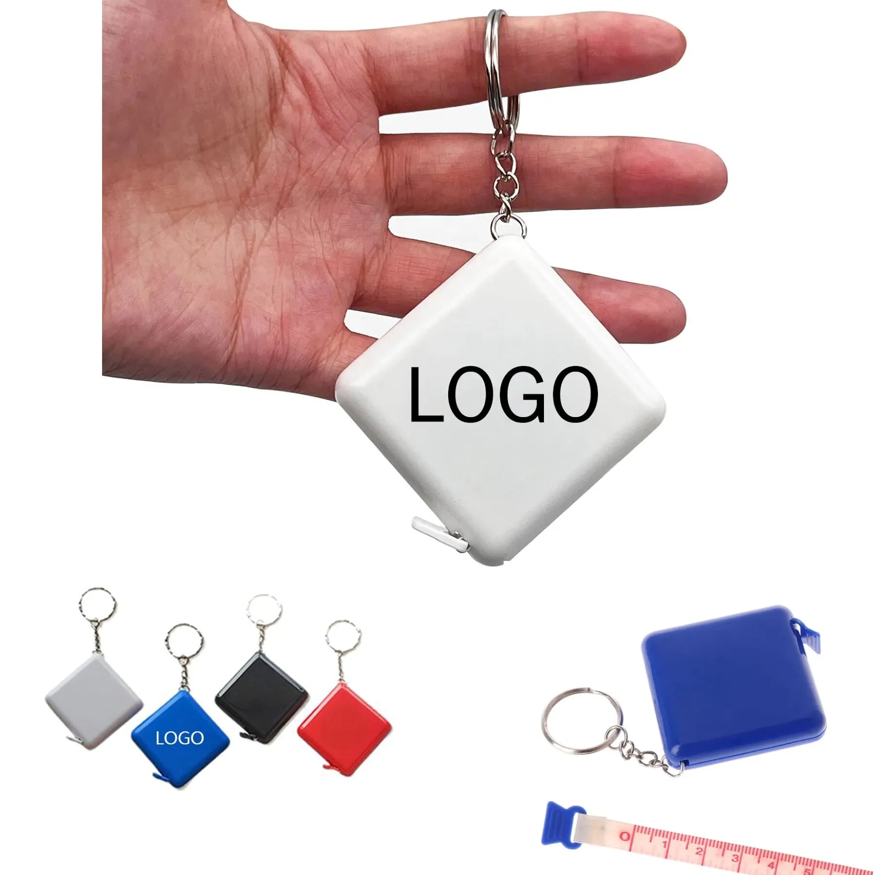 Square Tape Measure Keychain 4
